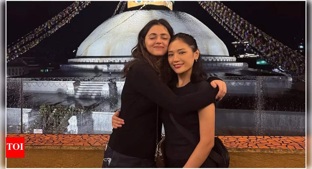 ‘saiyaara’-star-aneet-padda-and-former-‘big-girls-don’t-cry’-costar-tenzin-lhakyila-reunite-during-nepal-trip-–-photos-inside