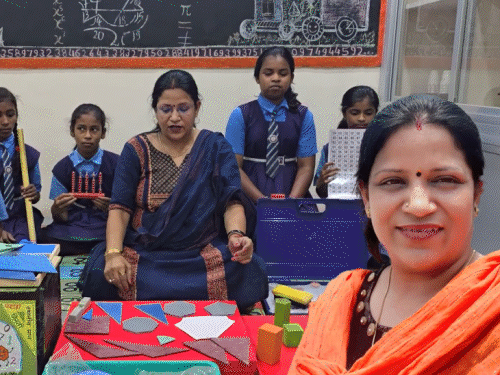 दिव्‍यांग-बच्‍ची-को-देखकर-आया-मैथ्‍स-पार्क-बनाने-का-आइडिया:खुद-के-खर्च-पर-बनवाए-लर्निंग-पार्क-लैब;-नेशनल-टीचर्स-अवॉर्ड-के-लिए-चयनित-डॉ.-प्रज्ञा