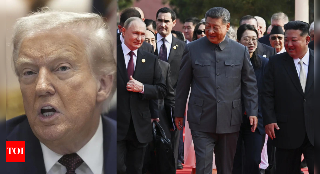 china’s-mega-military-show:-donald-trump-slams-xi’s-parade-with-vladmir-putin,-kim-jong-un;-claims-conspiracy-against-us