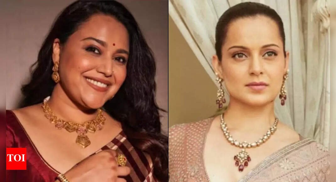 swara-bhasker-declines-to-speak-on-kangana-ranaut’s-political-career:-‘you-only-see-glamour…’