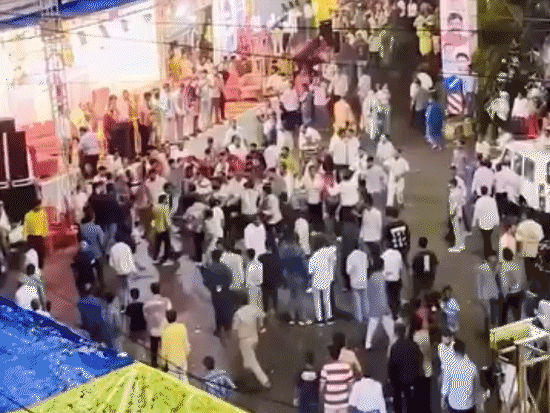 violence-breaks-out-between-bjp,-congress-workers-in-jabalpur:chairs-hurled-as-mla-ex-minister’s-supporters-clash;-firing-reported