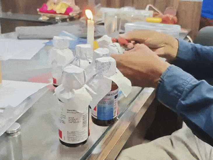 seven-teams-inspect-indore-markets,-collect-syrup-samples:over-30-cough-syrup-samples-taken-for-testing,-sale-of-2,920-respifresh-bottles-suspended