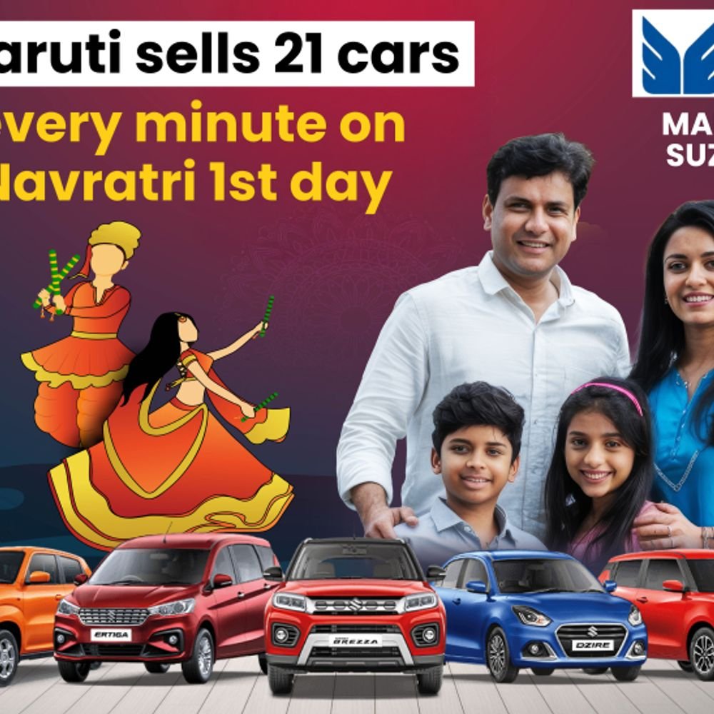 maruti-sells-21-cars-every-minute-on-first-navratri-day:vroom,-vroom…-auto-sales-roar-past-records-under-new-gst-rates;-mercedes-sells-one-every-6-minutes