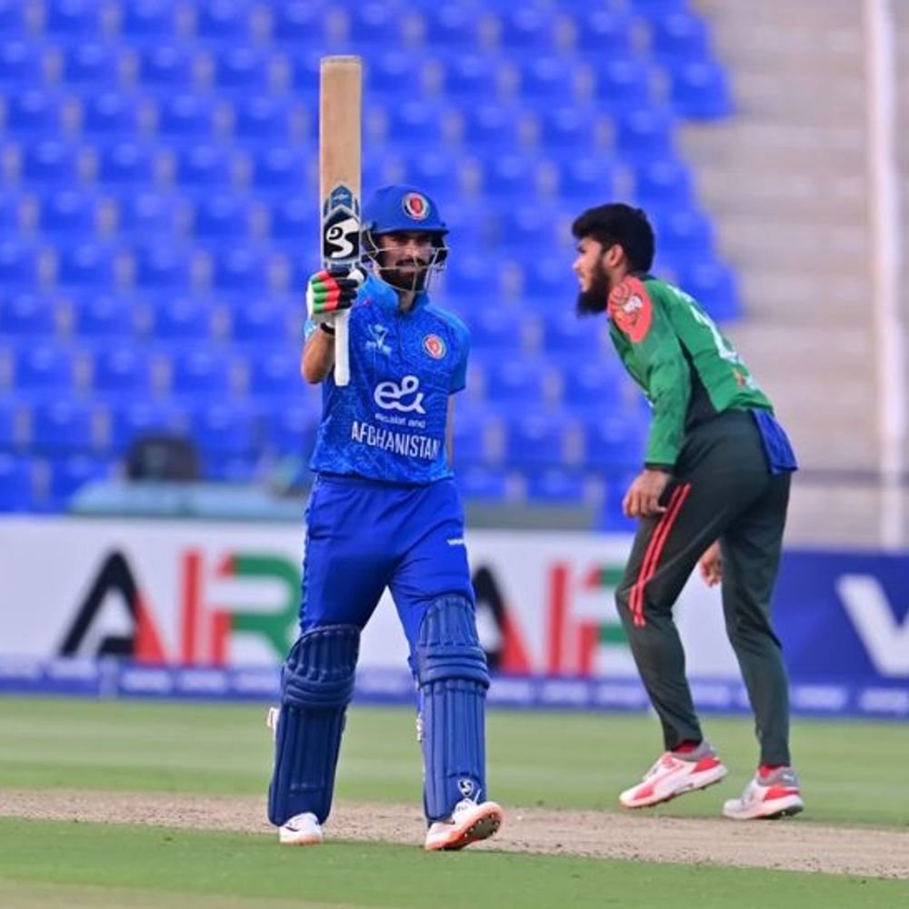 afghanistan-defeat-bangladesh-by-81-runs-in-2nd-odi:rashid-khan,-azmatullah-omarzai-shine-with-ball-against-bangla-tigers;-ibrahim-zadran-awarded-potm
