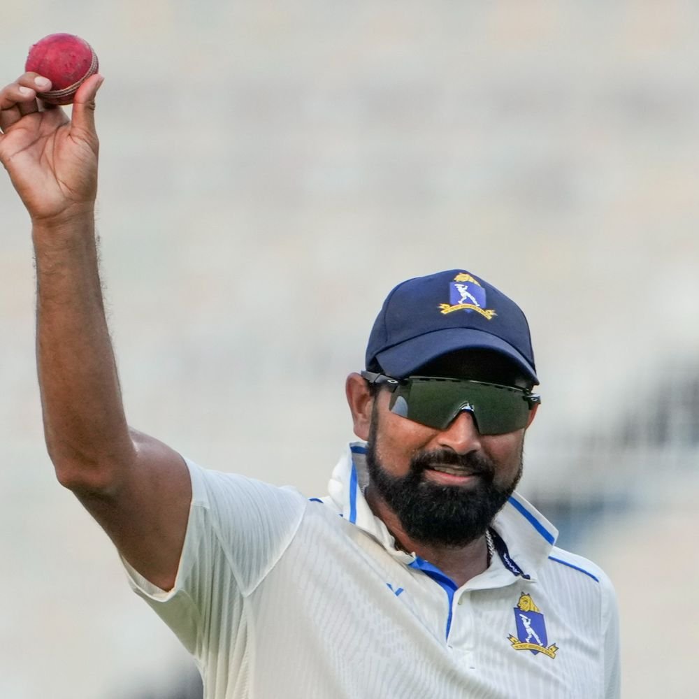 shami’s-5-wickets-helps-bengal-beat-gujarat-in-ranji-trophy:maharashtra-defeat-chandigarh-by-144-runs,-goa-hold-karnataka-to-a-draw
