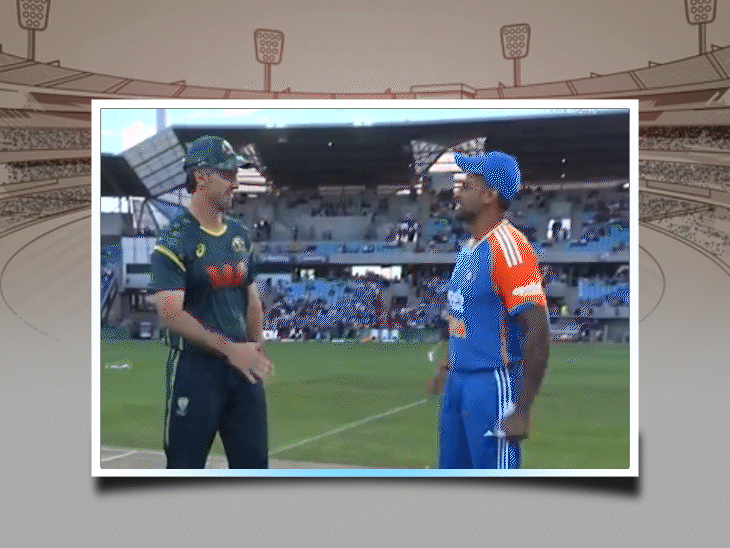 watch-|-suryakumar-yadav-wins-toss,-hugs-mitchell-marsh:arshdeep-singh-equals-kuldeep-yadav-for-most-3-wicket-hauls;-tim-david’s-129-metre-six