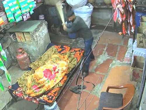 history-sheeter-paraded-with-drums,-walks-humbly:once-thrashed-dhaba-owners-with-sticks-and-shaved-his-head-to-escape-police-after-violent-assault