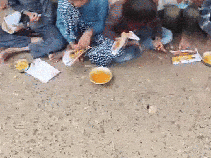 students-served-food-on-waste-paper-sheets:mid-day-meal-negligence-exposed-in-sheopur;-school-in-charge-suspended-and-meal-contract-tender-immediately-cancelled