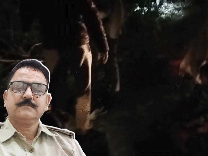 drunk-asi-runs-over-family-returning-home-on-bike:wife-and-two-children-among-injured;-locals-protest-after-horrific-late-night-crash-near-bharbhadia-village