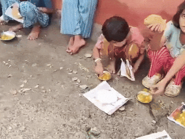 rahul-gandhi-accuses-bjp-of-stealing-children’s-plates:politics-erupts-over-serving-mid-day-meals-on-paper-in-sheopur;-ramnivas-rawat-ate-with-students-to-inspect-food-quality