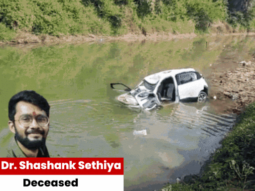 satna-doctor-dies-after-car-plunges-into-barua-river:villagers-rescue-him;-succumbs-en-route-to-hospital