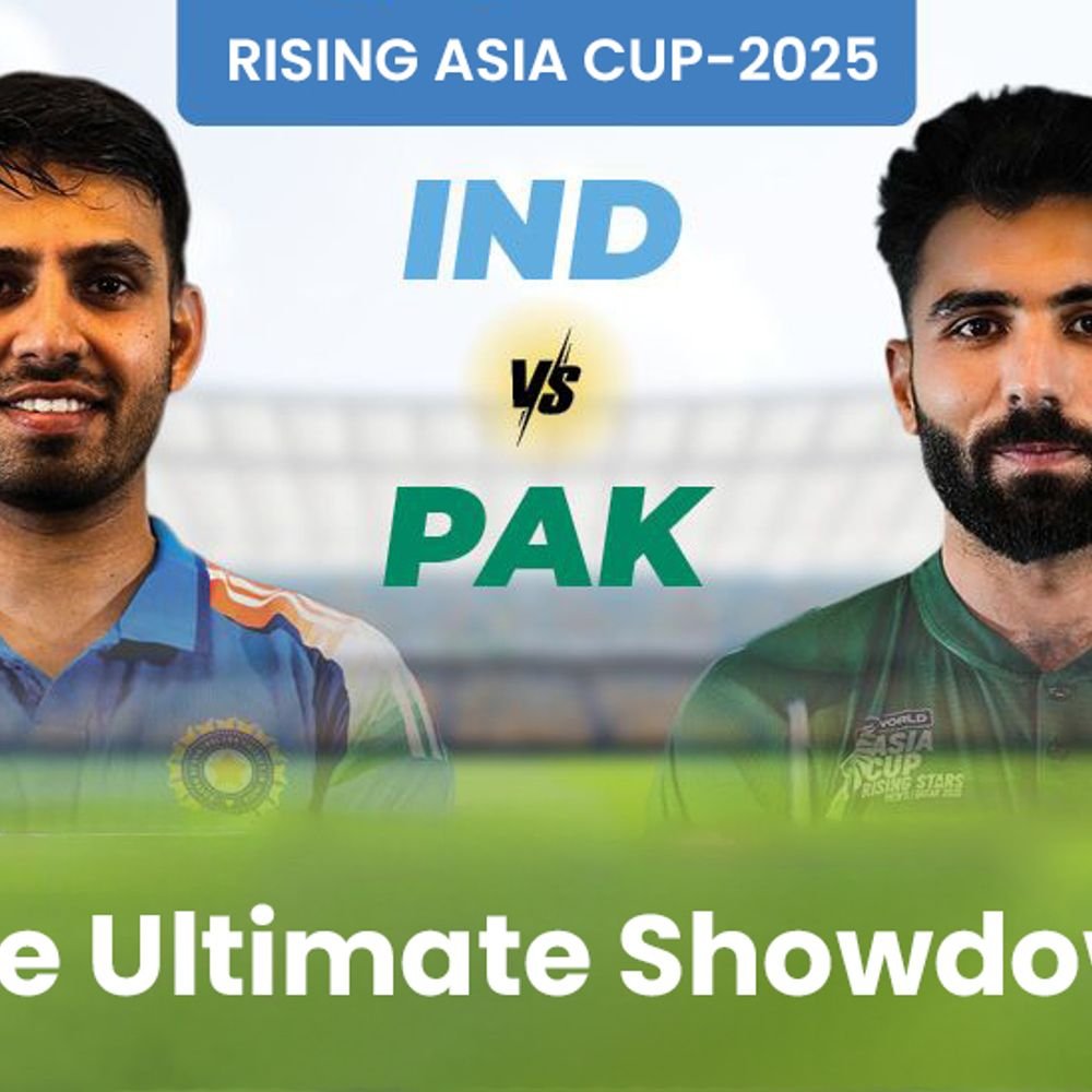 india-eye-sixth-straight-win-over-pakistan:rising-asia-cup-clash-today;-winner-secures-semi-final-spot