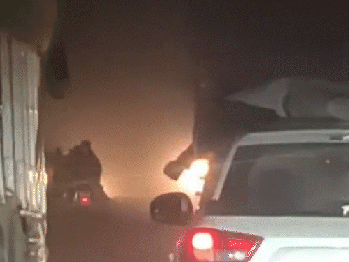 speeding-car-hits-3-bikers-in-raisen-town:1-dead,-2-injured-as-driver-flees-200-metres-before-police-stop-vehicle-seize-it