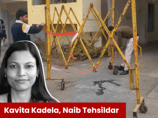 naib-tehsildar-dies-after-falling-from-third-floor-in-vidisha:fall-from-her-government-quarter-raises-suspicion;-police-seal-entire-revenue-complex-and-begin-probe