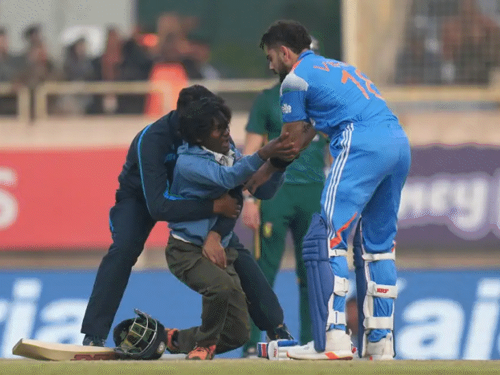 fan-breaches-security-to-touch-virat-kohli’s-feet-after-hundred:ball-changed-due-to-discolouration,-brevis-takes-flying-catch,-top-moments-from-series-opener