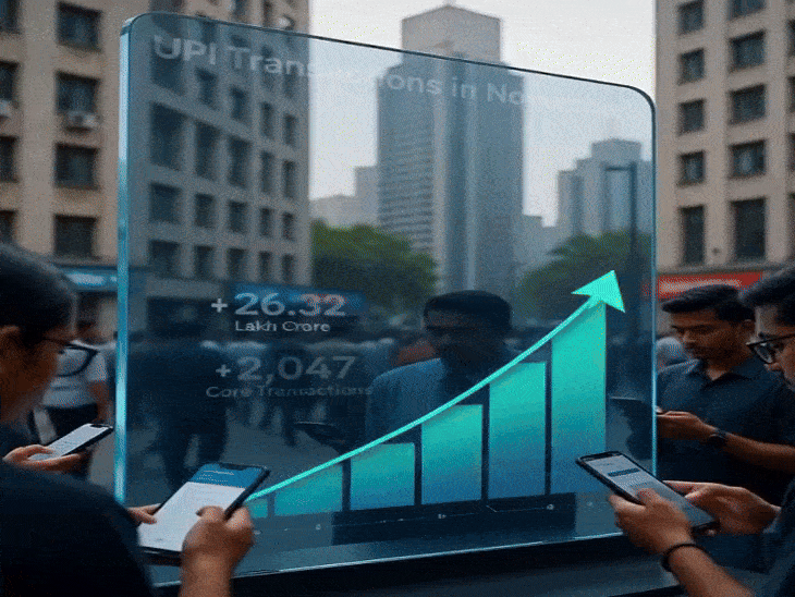upi-transactions-rise-32%-yoy-in-nov-2025:people-transfer-money-worth-over-rs-26-lakh-crore-in-1-month