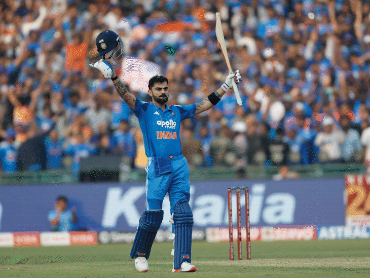 virat-kohli-jumps-to-fourth-spot-in-icc-odi-rankings:records-back-to-back-centuries-in-ranchi-raipur;-rohit-tops-chart,-kuldeep-yadav-at-position
