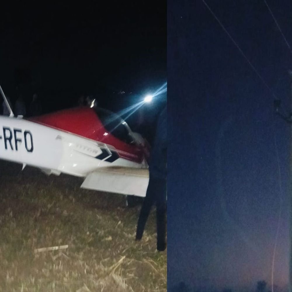 trainee-aircraft-crashes-after-hitting-high-voltage-line-in-seoni:2-pilots-injured;-power-supply-to-90-villages-disrupted