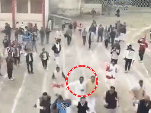 ex-state-minister-falls-during-mp-sports-festival-in-pilibhit:incident-captured-on-video,-goes-viral-on-social-media;-hemraj-verma-says-he-was-pushed