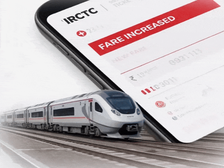 no-extra-charge-for-train-tickets-booked-earlier:higher-train-fares-from-tomorrow;-1-2-paise-extra-per-kilometre