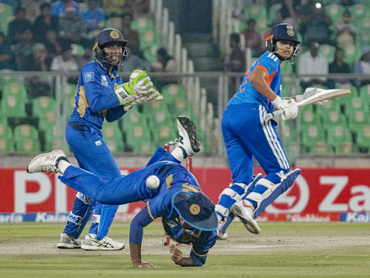 shafali-verma’s-79*-guides-india-to-3-0-t20-series-victory:defeated-sri-lanka-by-8-wickets-in-13.2-overs;-deepti-bags-150th-t20-wicket