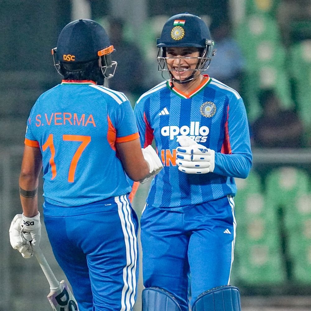 smriti-mandhana-fastest-to-score-10,000-women’s-international-runs:registers-highest-partnership-for-india-in-wt20is-with-shafali-verma