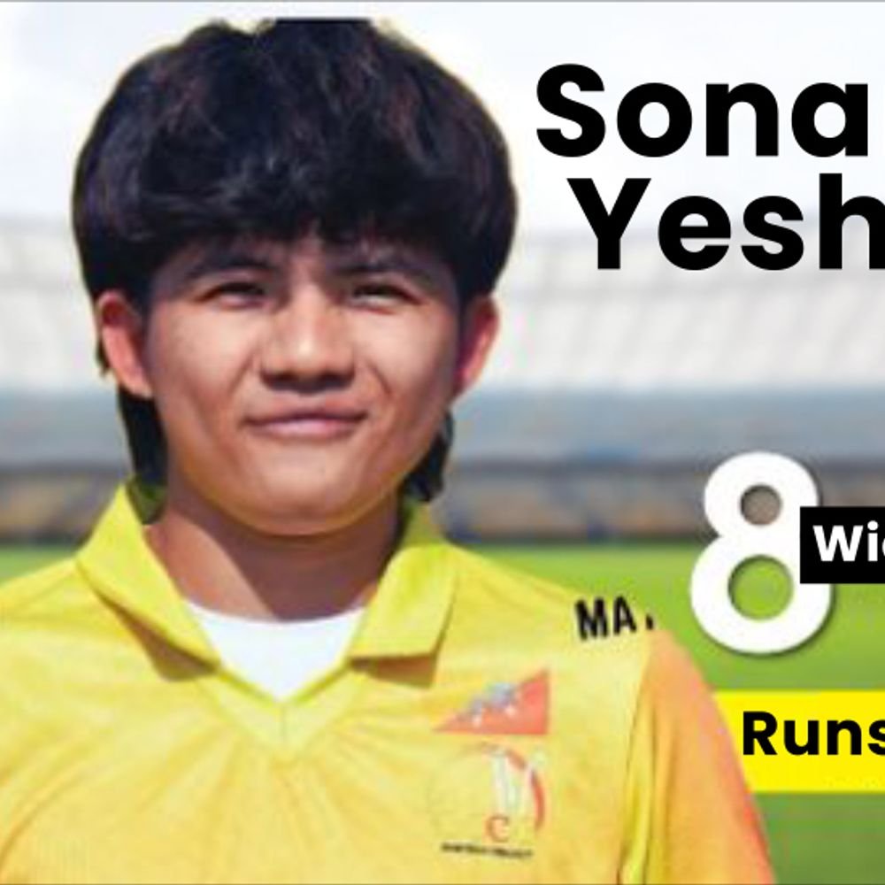 sonam-yeshe-creates-history,-bags-8-wicket-haul-in-t20i-cricket:bhutan-defeted-myanmar-by-82-runs;-yeshe-conceded-7-runs-in-4-overs