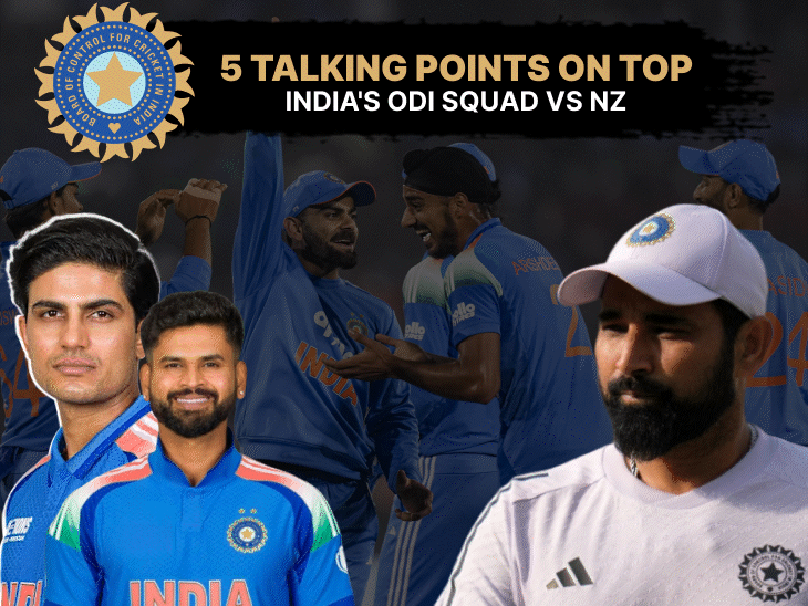 shubman-gill,-shreyas-iyer-return;-end-of-mohammed-shami’s-career?:5-talking-points-from-india’s-odi-squad-for-series-against-new-zealand