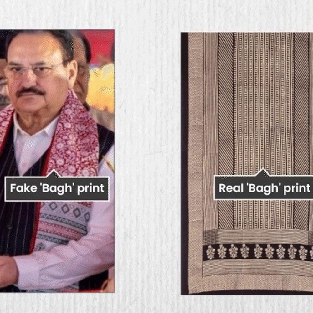 cm-yadav-presents-fake-‘bagh’-print-shawl-to-jp-nadda:mp-officials’-blunder-at-dhar-event-exposed-by-artisans;-complaint-sent-to-pmo