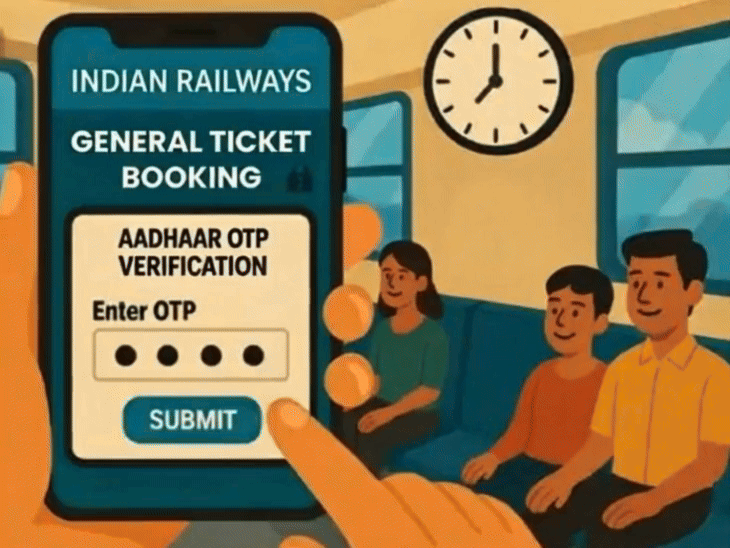 from-today,-no-train-ticket-booking-between-8am-4pm-without-aadhaar:rule-applies-only-on-first-day-of-opening-of-booking-windows