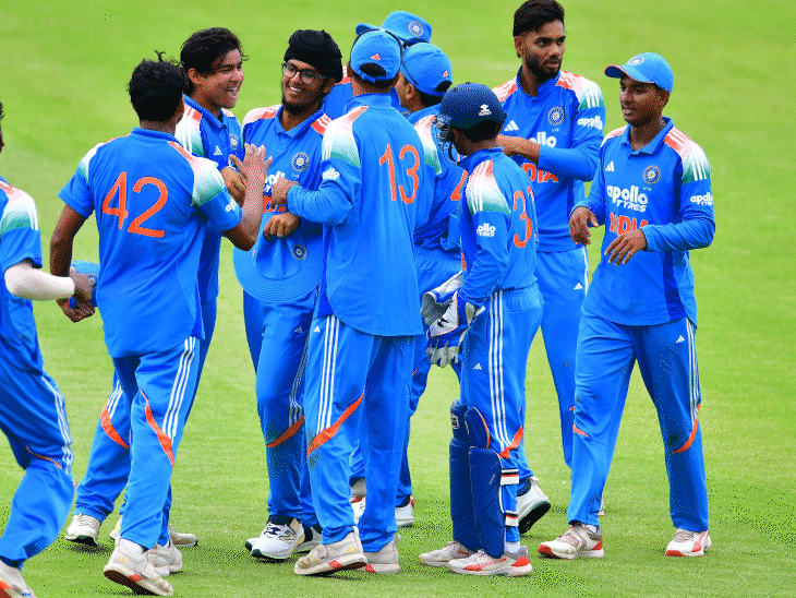 kishan-singh’s-4-fer-restricts-south-africa-u-19-to-249-runs:jason-rowles-hits-century-in-2nd-youth-odi,-vaibhav-suryavanshi-set-to-begin-chase