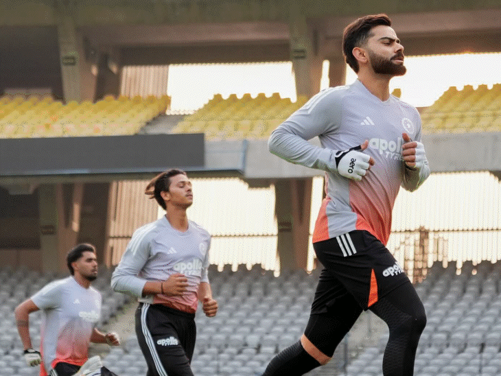 virat-kohli-trains-ahead-of-odi-series,-shares-pictures:star-india-cricketer-grinds-it-out-in-nets-ahead-of-1st-odi-against-new-zealand-on-11-jan