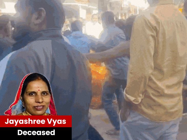 woman-dies-18-days-after-self-immolation:couple-set-themselves-on-fire-during-encroachment-removal-drive-husband-discharged-just-a-day-earlier