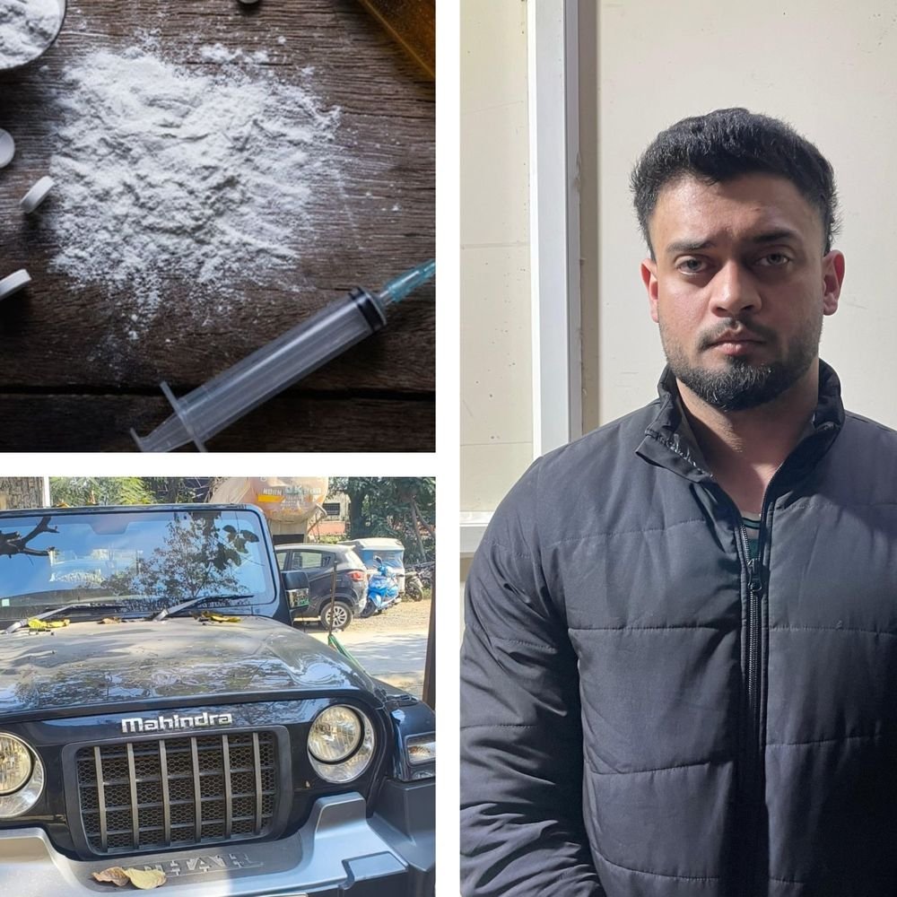 bhopal-businessman-caught-peddling-drugs-in-indore:₹65,000-md-drugs-seized,-thar-car-confiscated-during-night-patrol;-case-registered-under-ndps-act