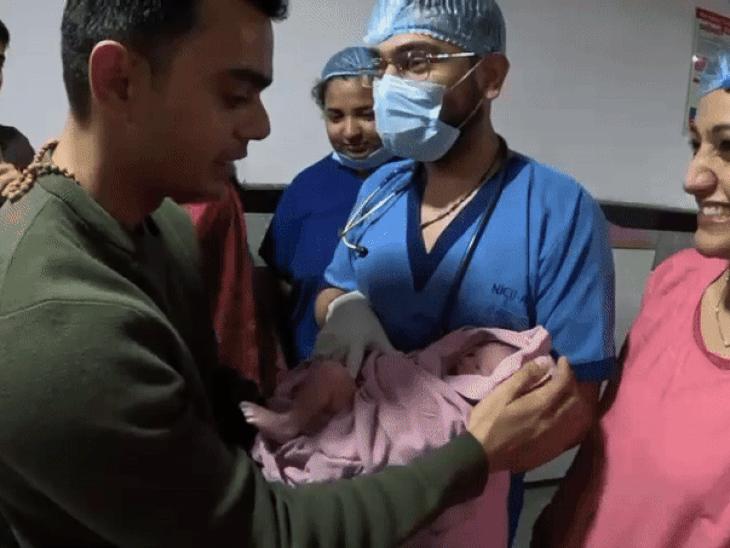 shivraj-singh-chouhan-becomes-grandfather:son-kartikey-blessed-with-baby-girl;-sadhna-overjoyed-on-seeing-granddaughter,-calls-newborn-‘ladli-lakshmi’