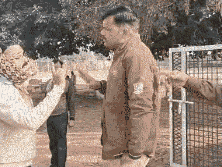 mla’s-brother-creates-scene-on-road-in-narwar:threatens-police-after-bike-stopped-for-helmet;-says,-‘now-you-will-drop-my-bike-home’