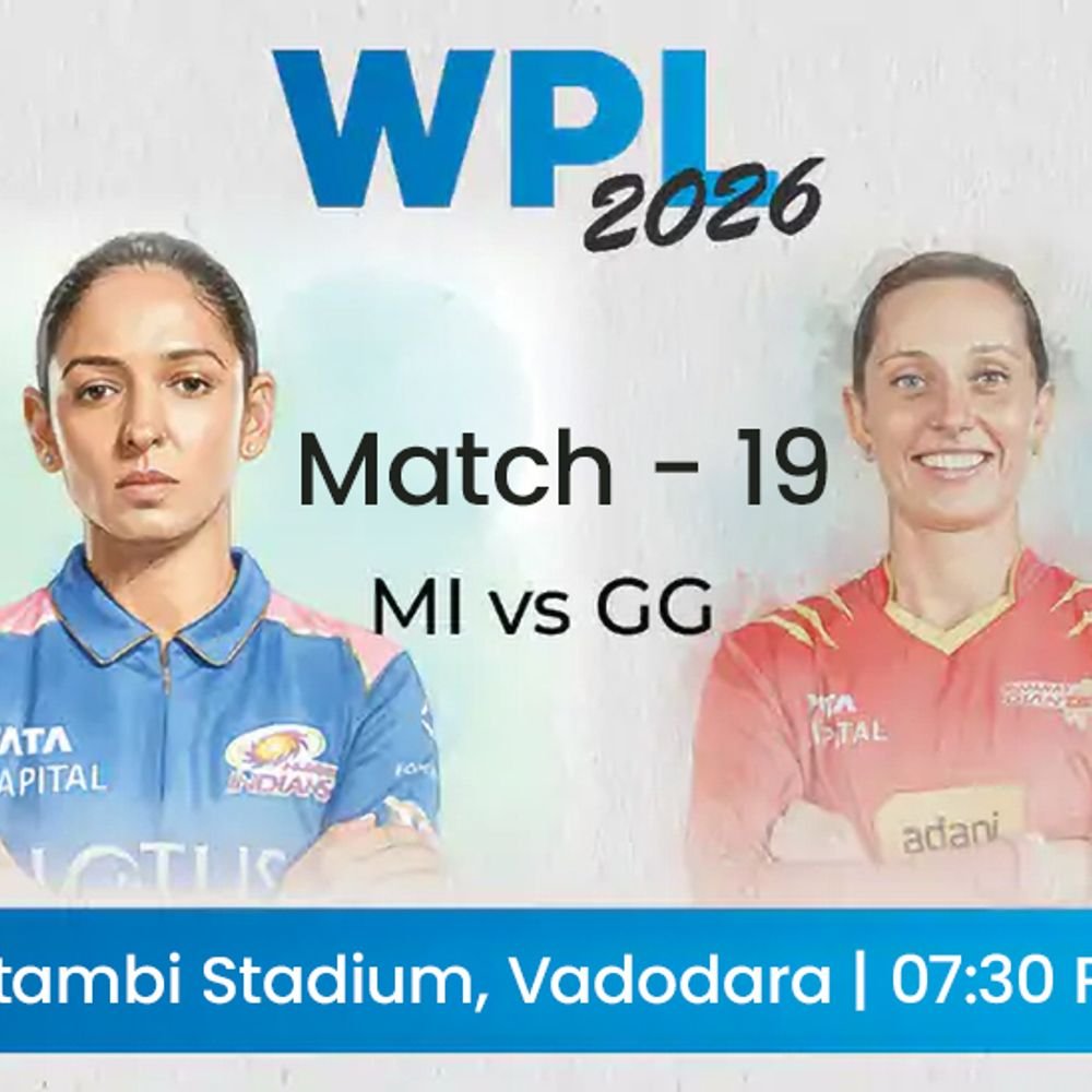 mumbai-indians-to-face-gujarat-giants-twice-in-kotambi-stadium:mumbai-dominate-gujarat-with-100%-win-record-in-wpl;-harmanpreet-eyes-to-seal-the-final-berth