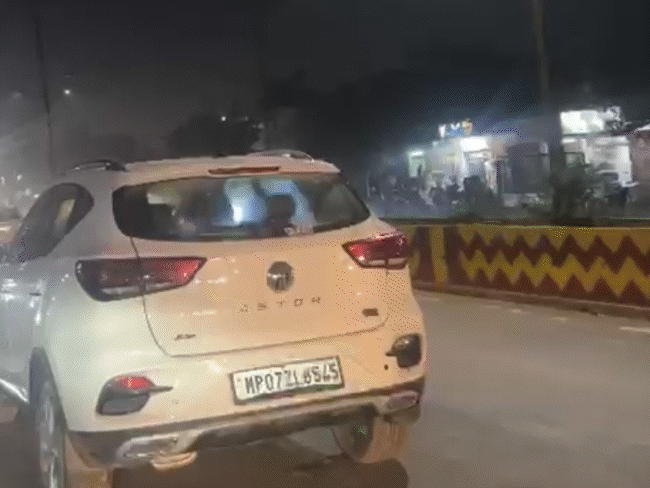 retired-soldier-dragged-on-car-bonnet-for-500-metres:youths-assault-him-after-minor-collision-in-gwalior;-16-seconds-brutal-video-surfaces-online