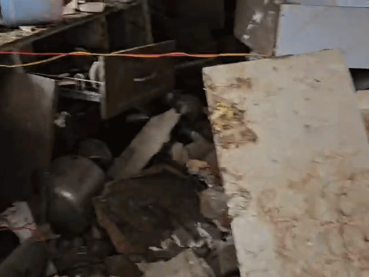 lpg-cylinder-explosion-rocks-sincerity-hotel-in-pachmarhi:4-tourists-from-a-family-and-cook-injured;-impact-felt-up-to-hotel-pandav-retreat-20-meters-away