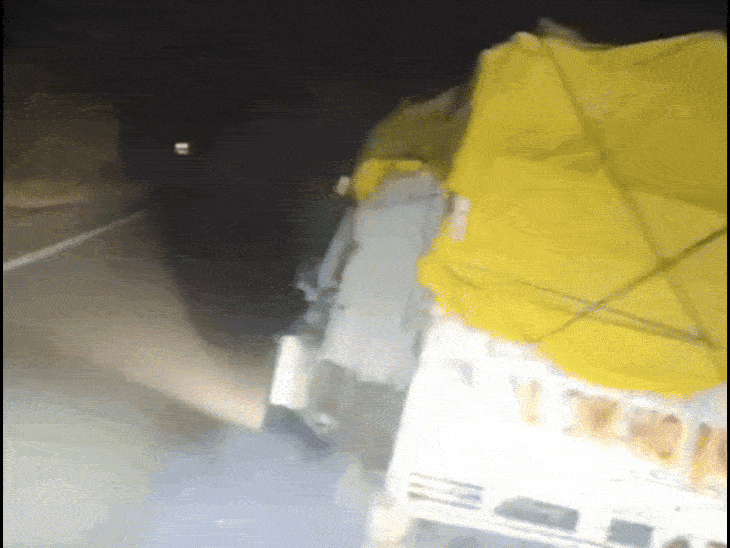 pickup-carrying-14-cattle-breaks-toll-and-runs:police-pursue-for-70-km;-sparks-from-vehicle-in-betul,-arrested-in-multai