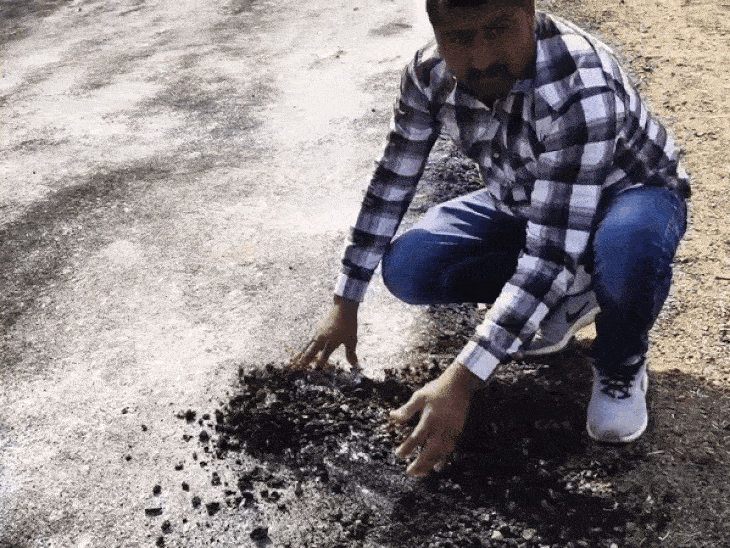 newly-built-road-crumbles-within-a-day-in-sehore:villagers-allege-pmgsy-scam,-lodge-collective-complaint-on-cm-helpline-over-poor-quality