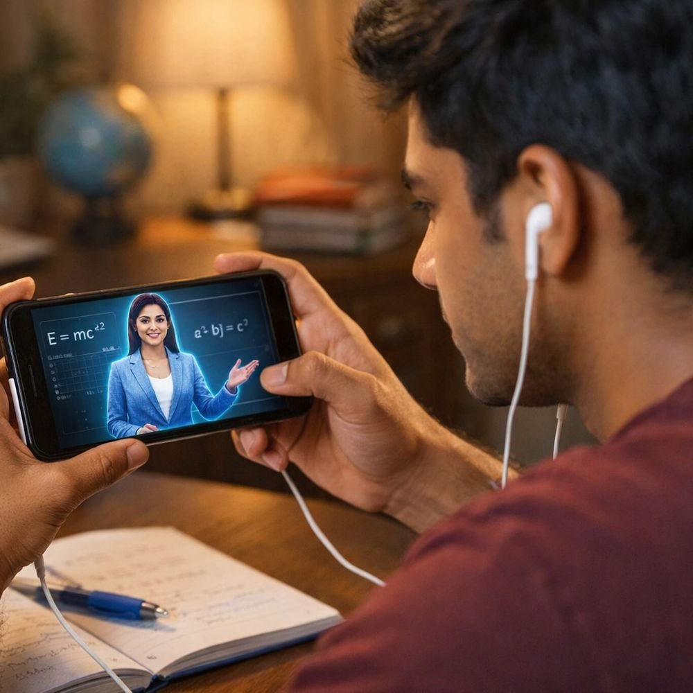 शिक्षा-में-एआई-पढ़ाई-के-लिए-upi-जैसा-प्लेटफॉर्म-बनेगा:मोबाइल-पर-किसी-भी-क्लास-का-लेक्चर-पसंदीदा-टीचर-की-आवाज-में-मिलेगा