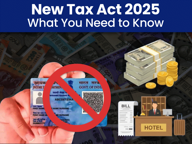 pan-not-required-for-cash-transactions-up-to-₹10-lakh:hotel-bill-limit-raised-to-₹1-lakh;-new-income-tax-act-to-take-effect-from-april-1