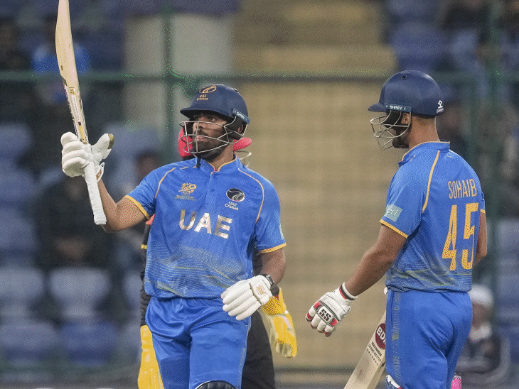 uae-defeat-canada-by-5-wickets-in-t20-world-cup:all-round-performance-helps-mohammad-waseem’s-team-achieve-victory