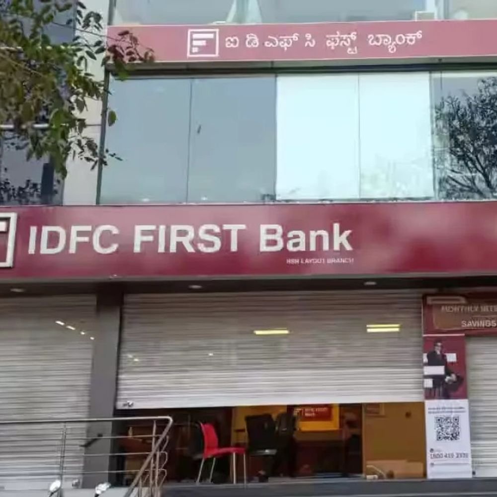 idfc-first-bank-shares-fall-17%-to-₹75:haryana-government-detects-₹590-crore-worth-fraud-in-goverment-account-opened-with-lender