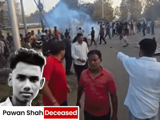 protest-turns-violent-in-singrauli-over-minor’s-murder:mob-attacks-police-station,-hurls-petrol-bombs-and-torches-vehicle;-cops-fire-tear-gas