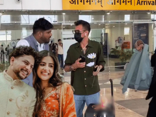 ms-dhoni,-rinku-reach-mussoorie-for-kuldeep-yadav’s-wedding:chahal,-actor-kunal-kapoor-also-join-ongoing-haldi-ceremony