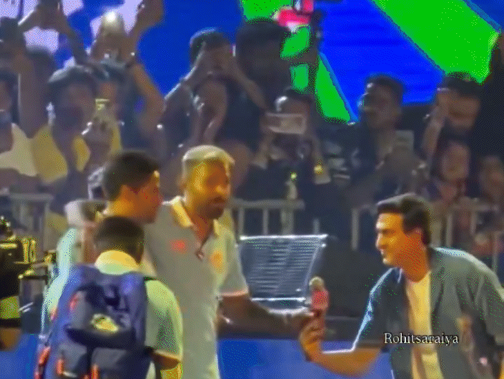 ‘iss-saal-no.-6’,-rohit-sharma-promises-to-mi-fans:suryakumar-yadav,-hardik-pandya-request-mumbai-crowd-to-call-‘hitman’-on-stage