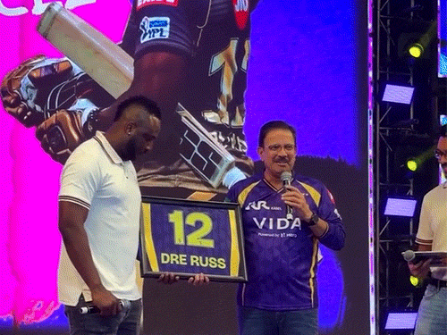 kkr-retire-jersey-no.-12-to-honour-andre-russell:knight-riders’-power-coach-served-franchise-as-player-for-11-years,-claimed-2-titles