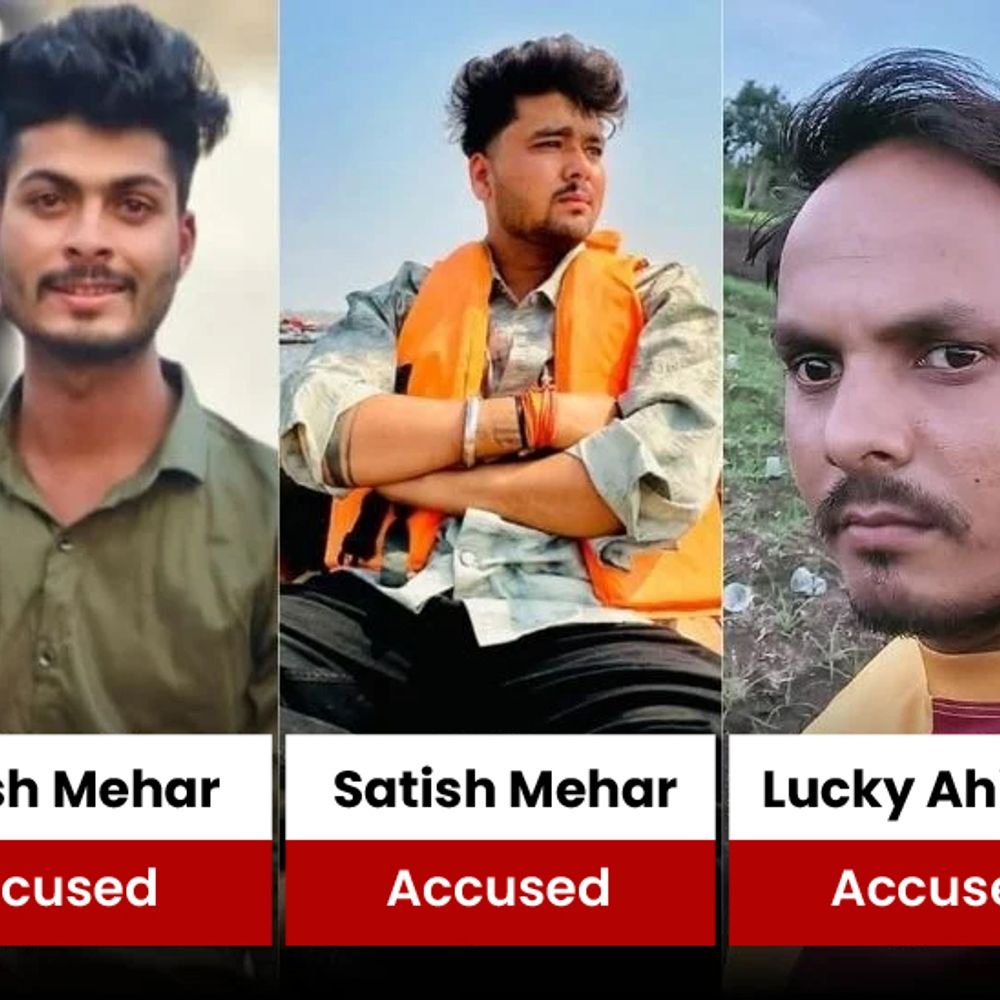 car-tractor-crash-in-bhopal-kills-3-friends:vehicle-cut-open-to-rescue-bodies-and-one-injured